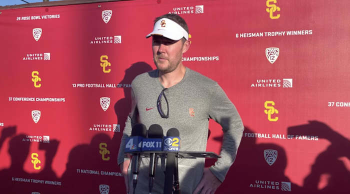 USC head football coach Lincoln Riley 